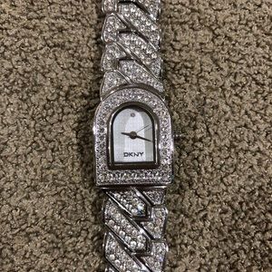 Watch with rhinestones